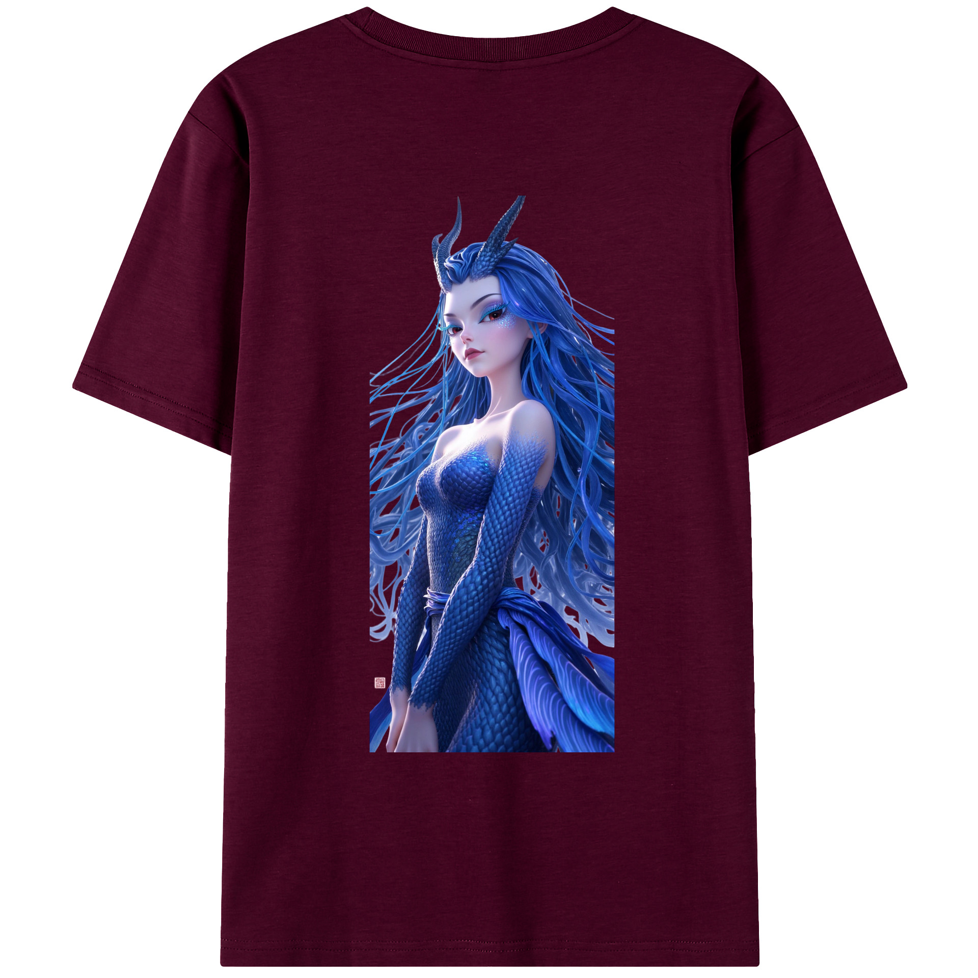 （画像用） Ne Zha 2 ナタ 魔童の大暴れ レディース半袖Tシャツ(バックプリント)